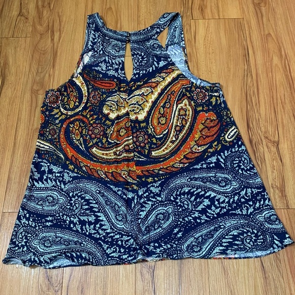 MARC By MARC JACOBS Paisley Print Boho V-Neck Blouse Top - Picture 7 of 12